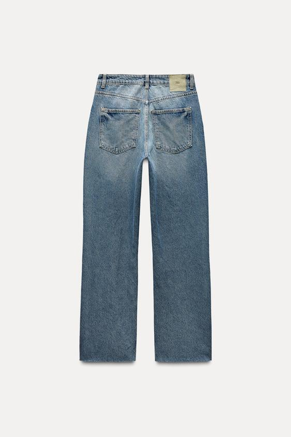 ZARA ДЖИНСЫ Z1975 STRAIGHT LEG HIGH WAIST, ИНДИГО