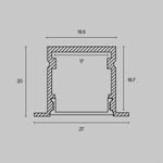 Профиль Led Strip ALM-2720-S-2M