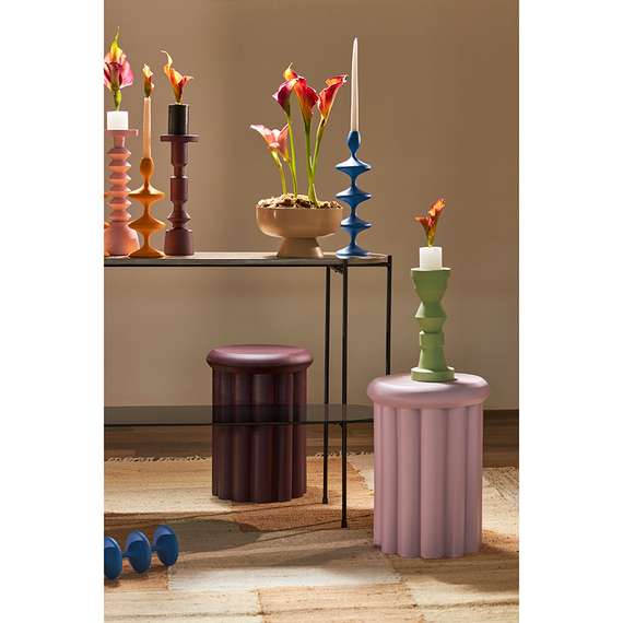 Столик приставной Vivlend, Ø34х46 см, сливовый