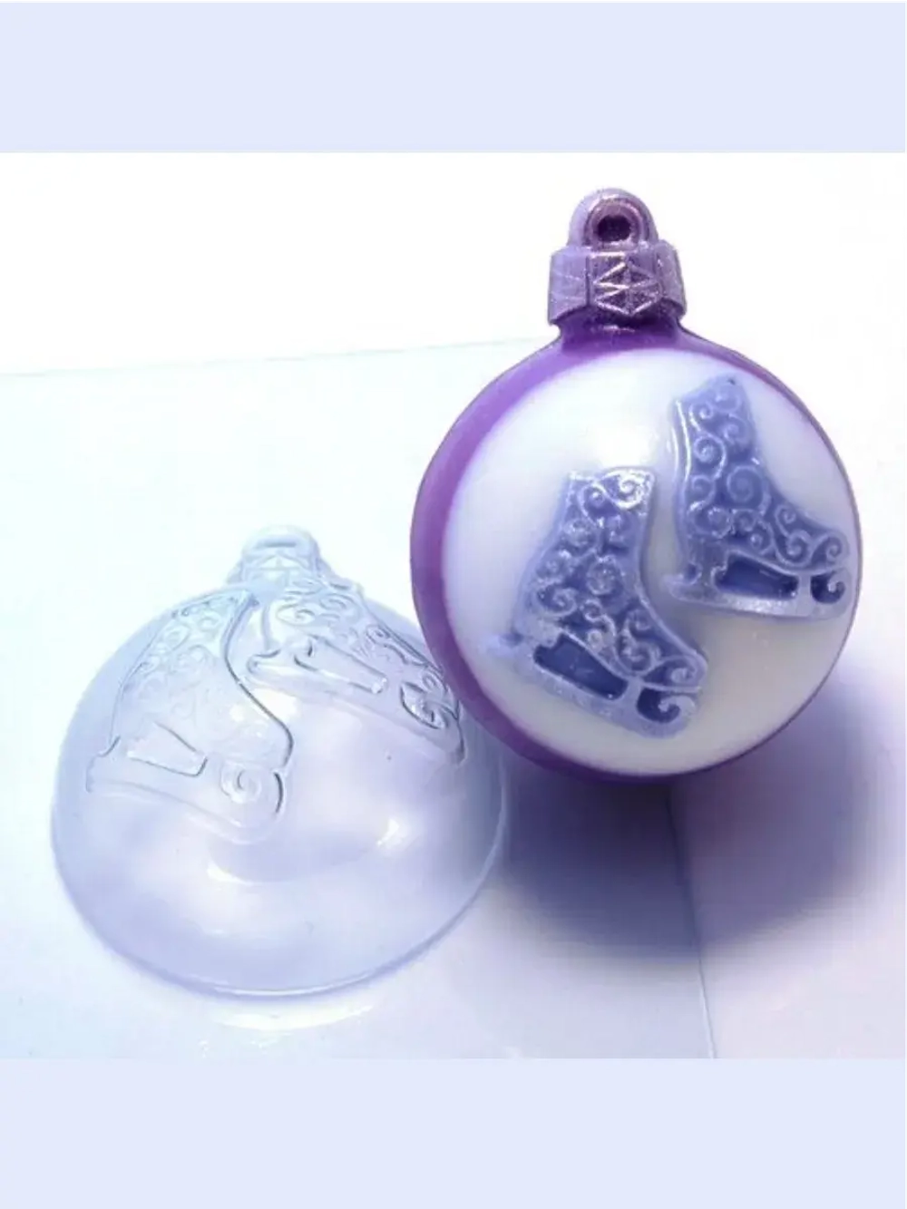 Форма пластиковая Шар/Коньки ажурные