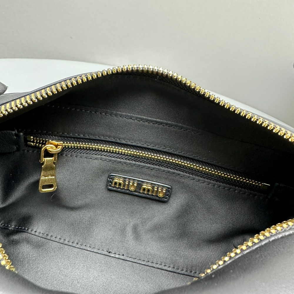 Miu Miu Matelasse Nappa Leather Top Handle Bag 24 cm
