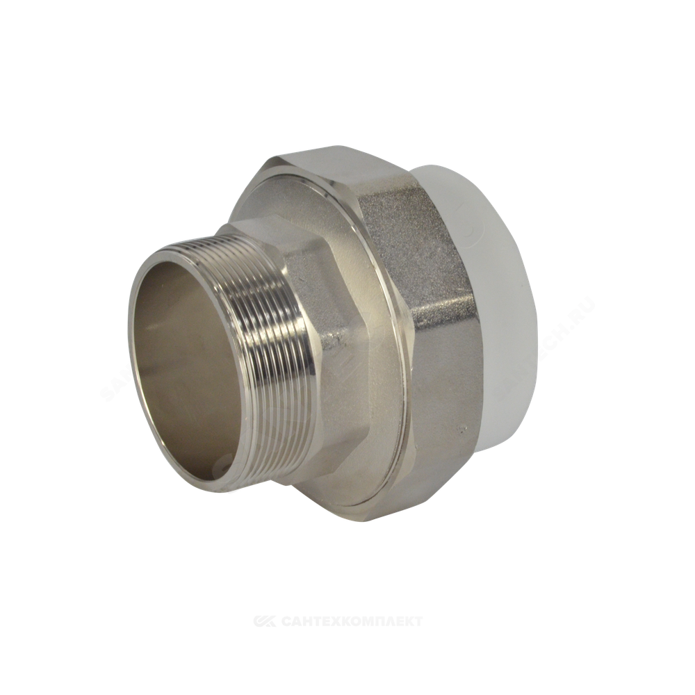 Муфта PP-R комбинированная разъемная белая Дн 75х2 1/2" НР VALFEX 11156212
