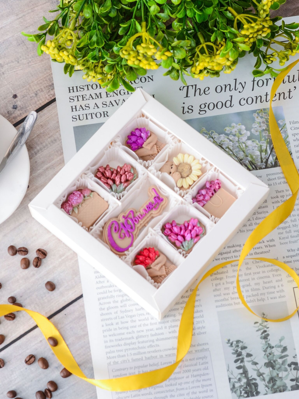 Набор "Весенний" с юбилеем