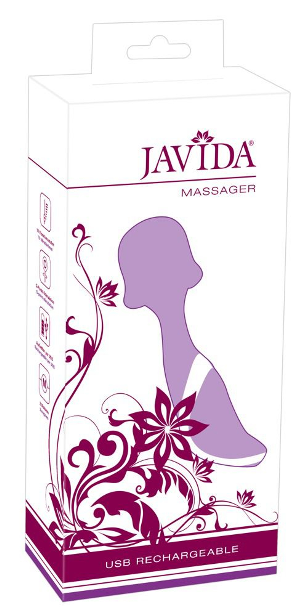 Фиолетовый вибромассажер Javida Massager (Цвет: фиолетовый)