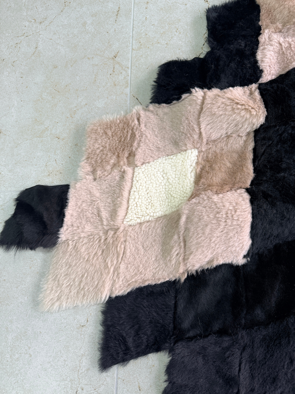 Покрывало меховое ковер из шкуры овчины