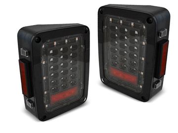 Задние фонари для Jeep Wrangler JK (07-18) LED черные