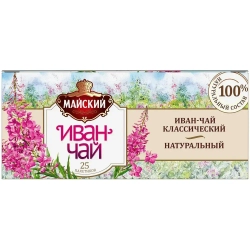 Чайный напиток в пакетиках Майский "Иван-чай Классический", травяной, 25 пакетиков по 1,5 г