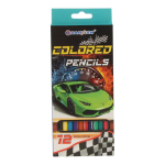 Карандаши 12цв. "Машинка" корпус пластиковый шестигранный (Darvish)