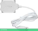 USB-хаб Buro BU-HUB4-0.5-U2.0-Candy серебристый