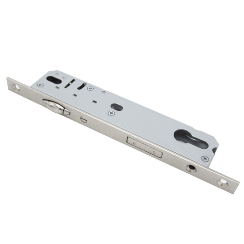 Замок под цилиндр узкопрофильный L156-25 SN матовый никель