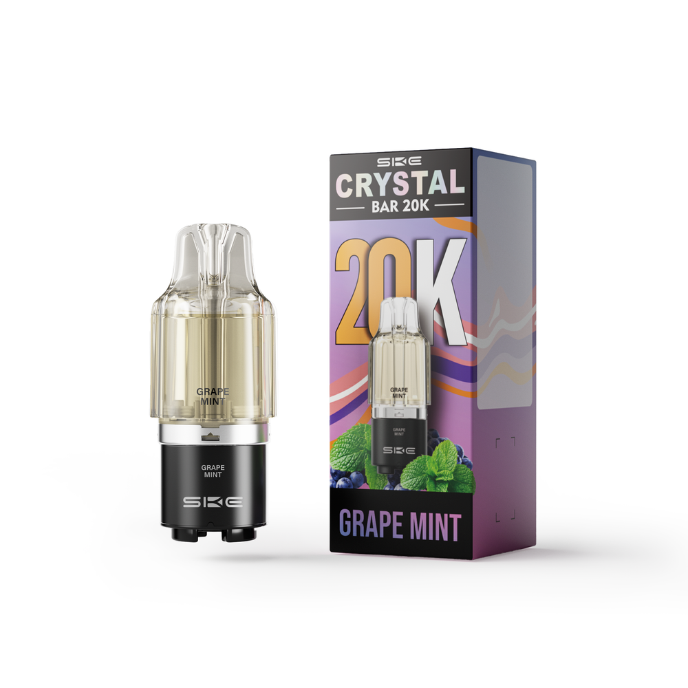 SKE Crystal Bar 20000 POD - Grape Mint (5% nic)