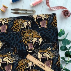 Ткань премиум мембрана пятнистая ночная кошка