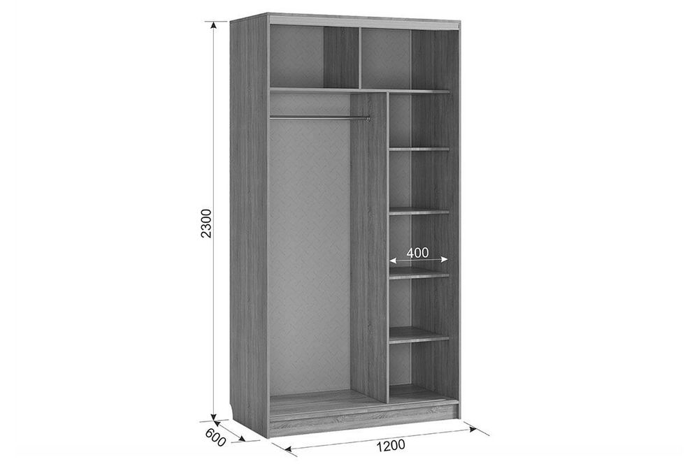Шкаф-купе "Рио-1 600 Амели"