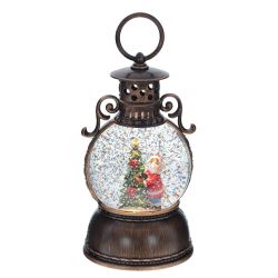 GAEM Изделие декоративное "Фонарь" (подсветка, муз, вьюга, 3хААА, н/п + USB), D 10 см, L11 W11 H24 см