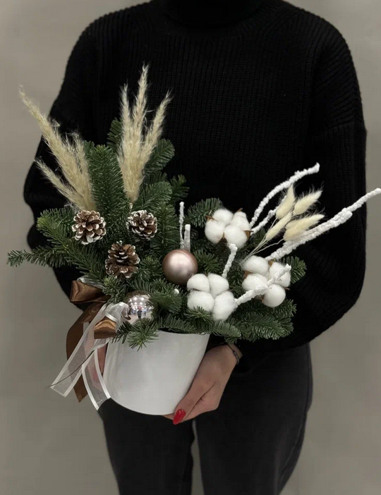 Новогодняя композиция Снежный лес