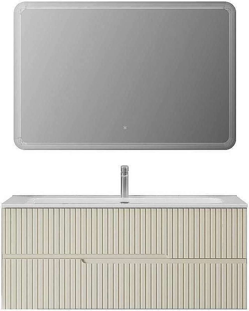 Тумба с раковиной Cezares DUET-N 120 DUET-N-1200-2C-SO-AS-P альпака брашированная