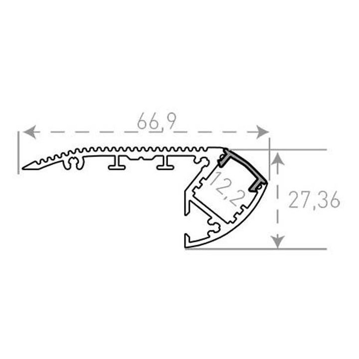 Профиль с экраном SWG ARC-2744Step 900087