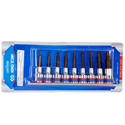 Набор торцевых насадок 1/2&quot;, TORX, Т20-Т60, 9 предметов KING TONY 4119PR10