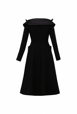 Платье-пиджак двубортное с воротником "шалькой" 13-01-23 FW