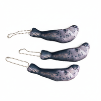 Мягкий брелок «Нерпа черная»