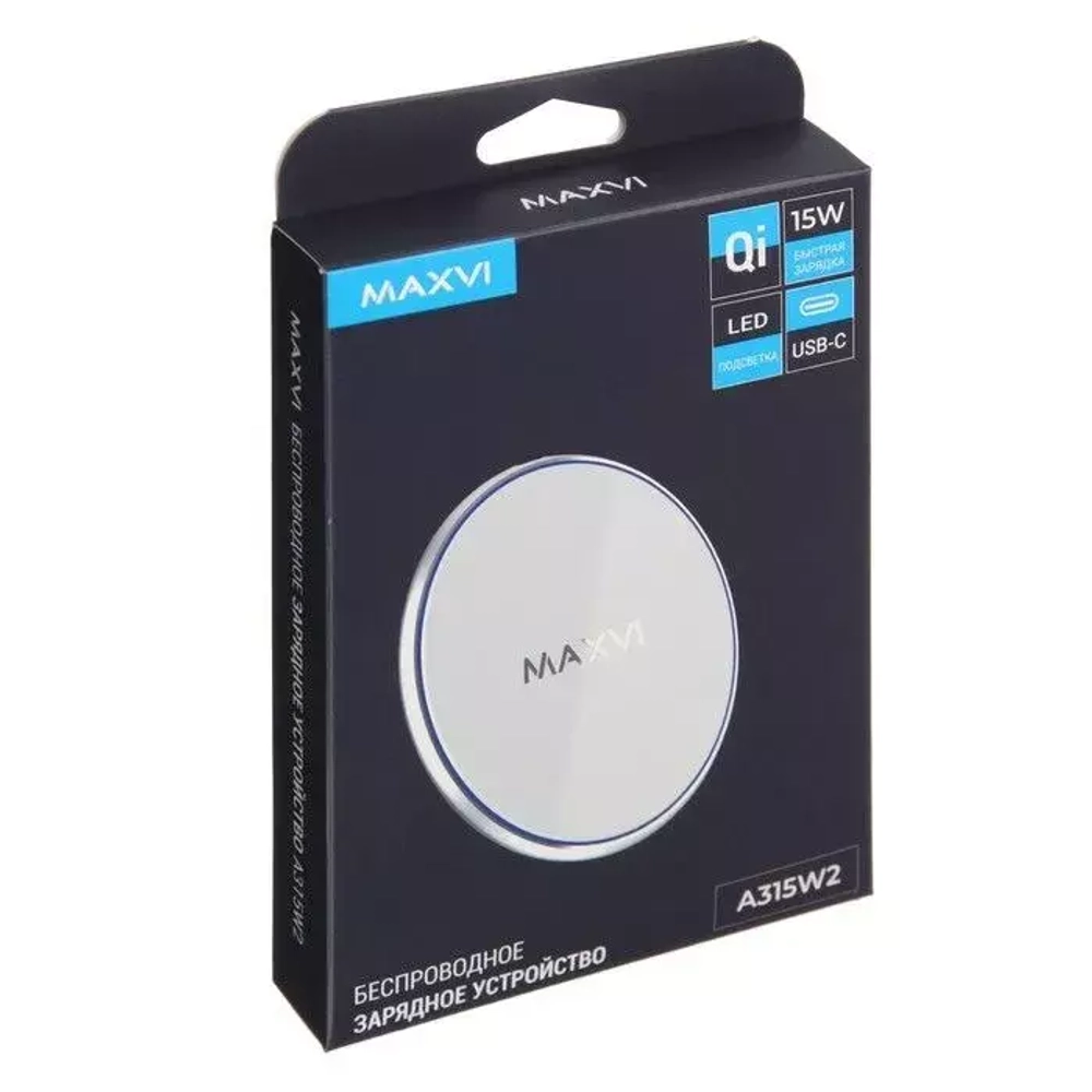 Беспроводное зарядное устройство A315W2 Maxvi white
