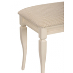 Банкетка "Классик" 350х490 дуб бежевый/коричневая патина/рогожка бежевая КБК49РБЕЖ