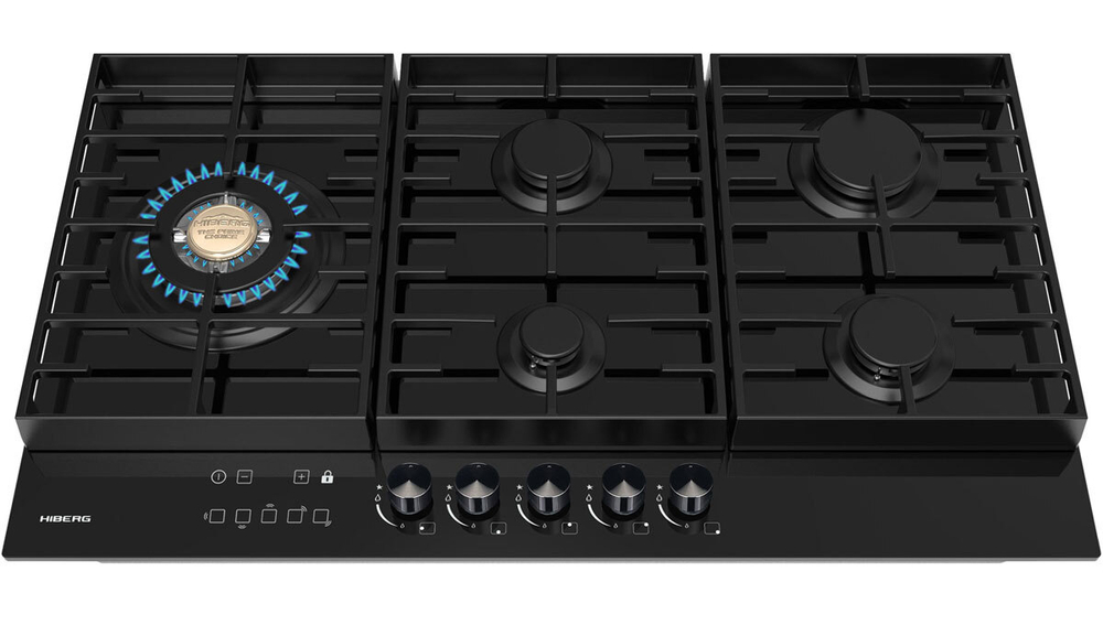 Газовая варочная панель Hiberg VM 9155 B