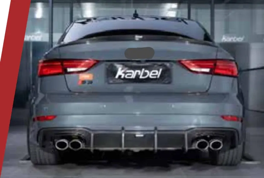 Карбоновый диффузор для AUDI A3 S3 8V SEDAN 2017 - 2019 Ауди