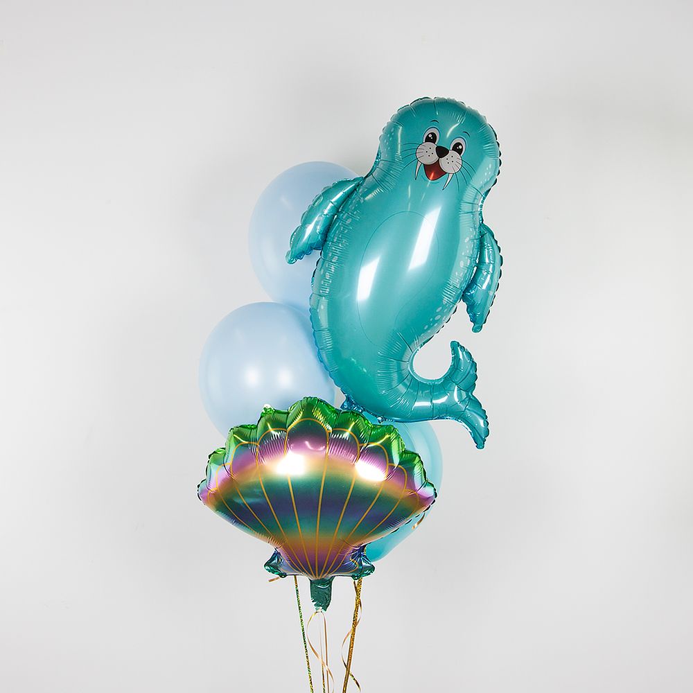 Шар (30''/76 см) Фигура, Дюк, Морской лев, 1 шт.