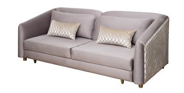 Диван Trevi 230М(К) трехм раскладной с кантом цвет серый