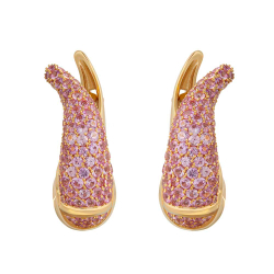 Серьги c Розовыми Сапфирами, E0049-0/8