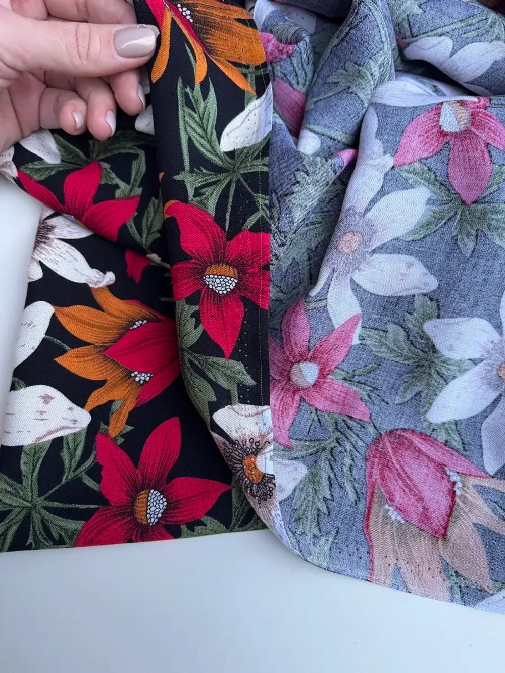 Ткань для шитья штапель вискоза принт