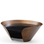 Стол журнальный CT6123 (D100,3) закаленное стекло/бронзовый