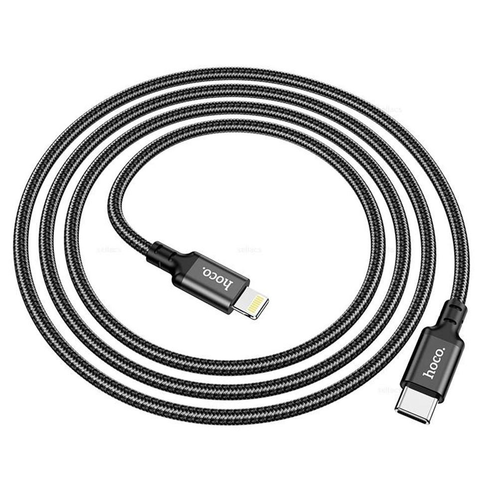 Кабель Type-C на Lightning Hoco X14 2m (black) (Краснодар склад)