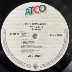 Винтажная виниловая пластинка LP Pete Townshend White City (A Novel) (Germany 1985)
