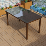 Стол прямоугольный 150х80 БАМБУК/ТЕСЛИН «BAMBOO/TESLIN»