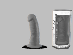 Фаллоимиатор термоактивный из Silexpan 7.5" черный 220697AL