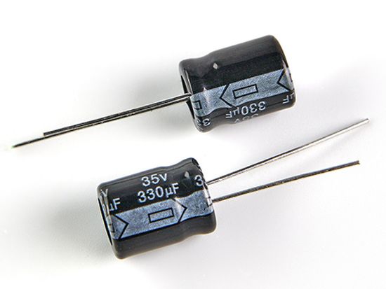 Конденсатор электролитический 330мкФ 35в 105°С CD110 / 10х13 / FARATON