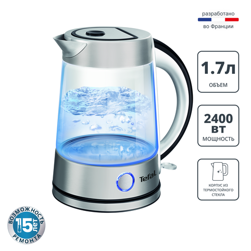 Электрический чайник Tefal Glass Kettle KI760D30