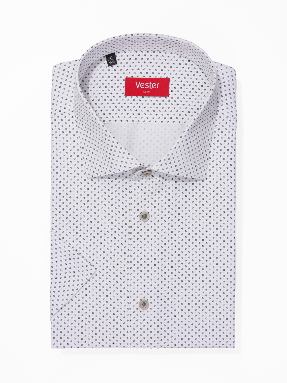 Сорочка мужская VESTER короткий рукав, хлопок/пэ 729141 32