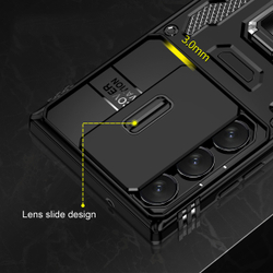 Чехол Safe Case с кольцом и защитой камеры для Samsung Galaxy S25 Ultra