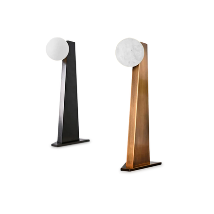 Table design lamp Asymmetrical Brass by Glustin Luminaires