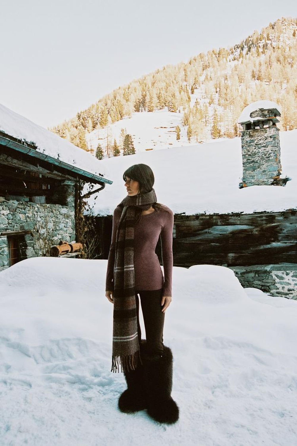 ZARA ФУТБОЛКА В РУБЧИК С ДЛИННЫМИ РУКАВАМИ, ЦВЕТ РОЗОВОГО МЕЛА