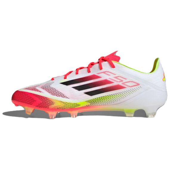 Элитные бутбольные ботинки Adidas F50 Низкие Белые Красные кроссовки