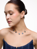 Чокер "Amour" с лабрадором Silver