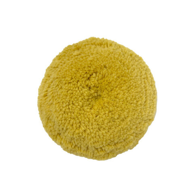 Диск полировальный меховой из крученой шерсти, желтый, 150мм