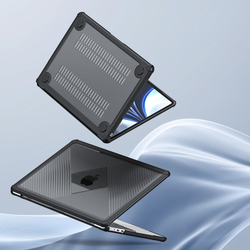 Двухкомпонентный защитный чехол тонированный для ноутбука MacBook Air 13.3 (2018-2020) от Dux Ducis, серии LCGH Series Protective Case