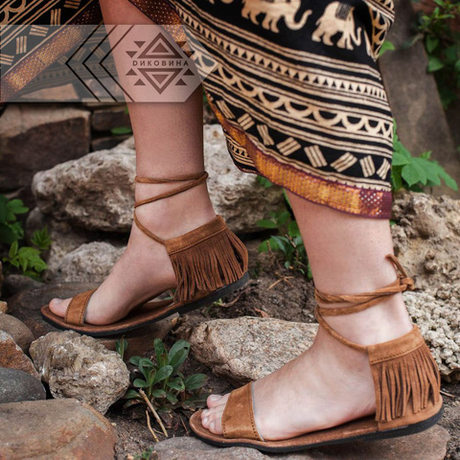 Сандалии "Греческие" мод.1 (кэмел)