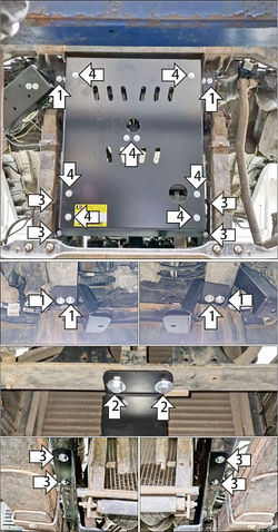 радиатора, 3 мм, Сталь. для Kamaz Компас 12 2023-н.в., Motodor.27723