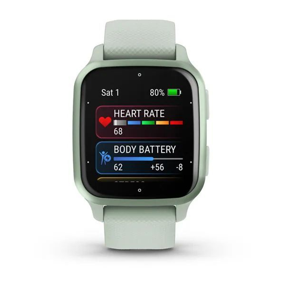 Смарт-часы Garmin Venu Sq 2 цвета мяты и безелем мятного цвета 010-02701-12